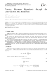 Proving Riemann Hypothesis through the Derivative of Zeta Reflection