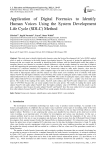 Application of Digital Forensics to Identify Human Voices Using the System Development Life Cycle (SDLC) Method