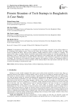 Present Situation of Tech Startups in Bangladesh: A Case Study