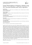 Image Watermarking in Frequency Domain using Hu's Invariant Moments and Firefly Algorithm