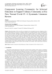 Component Learning Community for Informal Education to Support Culinary Community at Era New Normal Covid-19: A Systematic Literature Review