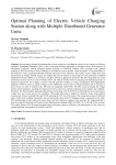 Optimal Planning of Electric Vehicle Charging Station along with Multiple Distributed Generator Units