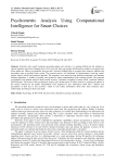 Psychometric Analysis Using Computational Intelligence for Smart Choices