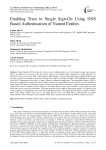 Enabling Trust in Single Sign-On Using DNS Based Authentication of Named Entities