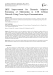 QOE Improvement for Dynamic Adaptive Streaming of Multimedia in LTE Cellular Network Using Cross-layer Communication
