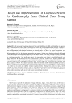 Design and Implementation of Diagnosis System for Cardiomegaly from Clinical Chest X-ray Reports