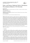 Delay and Energy Optimized Safety Information Dissemination Scheme in V2I Networks