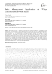Sales Management Application at Widya Collection Store Web-based