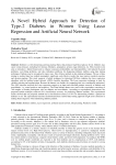 A Novel Hybrid Approach for Detection of Type-2 Diabetes in Women Using Lasso Regression and Artificial Neural Network