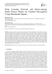 Deep Learning Network and Renyi-entropy Based Fusion Model for Emotion Recognition Using Multimodal Signals