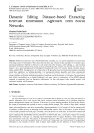 Dynamic Editing Distance-based Extracting Relevant Information Approach from Social Networks