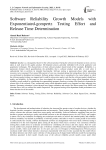 Software Reliability Growth Models with Exponentiated-gompertz Testing Effort and Release Time Determination