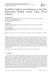 Feasibility Analysis and Simulation of the Solar Photovoltaic Rooftop System Using PVsyst Software