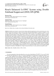 Reach Enhanced Is-OWC System using Double Sideband Suppressed (DSS) DP-QPSK