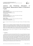 Analysis and Numerical Simulation of Deterministic Mathematical Model of Pediculosis Capitis