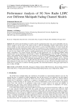 Performance Analysis of 5G New Radio LDPC over Different Multipath Fading Channel Models
