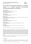 The Method of Restoring Parameters of Mobile Agents in a Unified Dynamic Environment Considering Similarity Coefficients