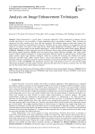 Analysis on Image Enhancement Techniques