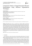 Comparative Study on Temple Structural Element Segmentation using Different Segmentation Techniques