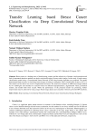Transfer Learning based Breast Cancer Classification via Deep Convolutional Neural Network