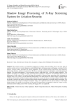 Shadow Image Processing of X-Ray Screening System for Aviation Security