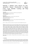 Building a Medium Scale Dataset for Non-destructive Disease Classification in Mango Fruits Using Machine Learning and Deep Learning Models