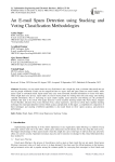 An E-mail Spam Detection using Stacking and Voting Classification Methodologies