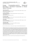 Energy Consumption-sensitive Intentional Rerouting of Protected Connections in Elastic Optical Networks