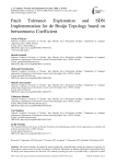 Fault Tolerance Exploration and SDN Implementation for de Bruijn Topology based on betweenness Coefficient