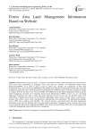 Forest Area Land Management Information Based on Website