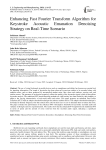 Enhancing Fast Fourier Transform Algorithm for Keystroke Acoustic Emanation Denoising Strategy on Real-Time Scenario