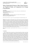 When Handcrafted Features Meet Deep Features: An Empirical Study on Component-Level Image Classification