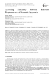 Assessing Similarity between Software Requirements: A Semantic Approach