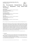 The Decentralized Shariah-Based Banking System in Bangladesh Using Block-chain Technology