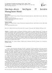 Ontology-driven Intelligent IT Incident Management Model