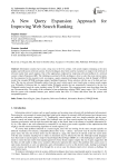 A New Query Expansion Approach for Improving Web Search Ranking