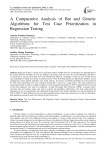 A Comparative Analysis of Bat and Genetic Algorithms for Test Case Prioritization in Regression Testing