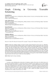 Graph Coloring in University Timetable Scheduling