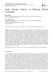 Static Timing Analysis of Different SRAM Controllers