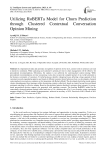 Utilizing RoBERTa Model for Churn Prediction through Clustered Contextual Conversation Opinion Mining