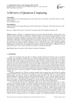 A Review of Quantum Computing