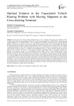 Optimal Solution to the Capacitated Vehicle Routing Problem with Moving Shipment at the Cross-docking Terminal