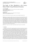 The Study of Slow Manifolds in the Lorenz-Haken Model Using Differential Geometry