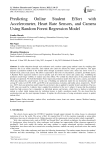 Predicting Online Student Effort with Accelerometer, Heart Rate Sensors, and Camera Using Random Forest Regression Model