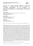 Design of a Deep-Learning Model to Improve Learning Capabilities of LD Children via Statistical Modelling of Examination Behavioral Patterns