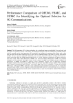 Performance Comparison of OFDM, FBMC, and UFMC for Identifying the Optimal Solution for 5G Communications