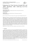 Enhancing the Cloud Security through RC6 and 3DES Algorithms while Achieving Low-Cost Encryption