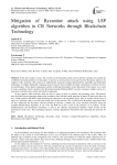 Mitigation of Byzantine attack using LSP algorithm in CR Networks through Blockchain Technology