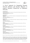 A Novel Approach by Integrating Dynamic Network Selection and Security Measures to improve Seamless Connectivity in Ubiquitous Networks