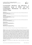 Cryptographic Resilience and Efficiency: A Comparative Study of NTRU and ECC Cryptographic Mechanisms for Internet of Medical Things